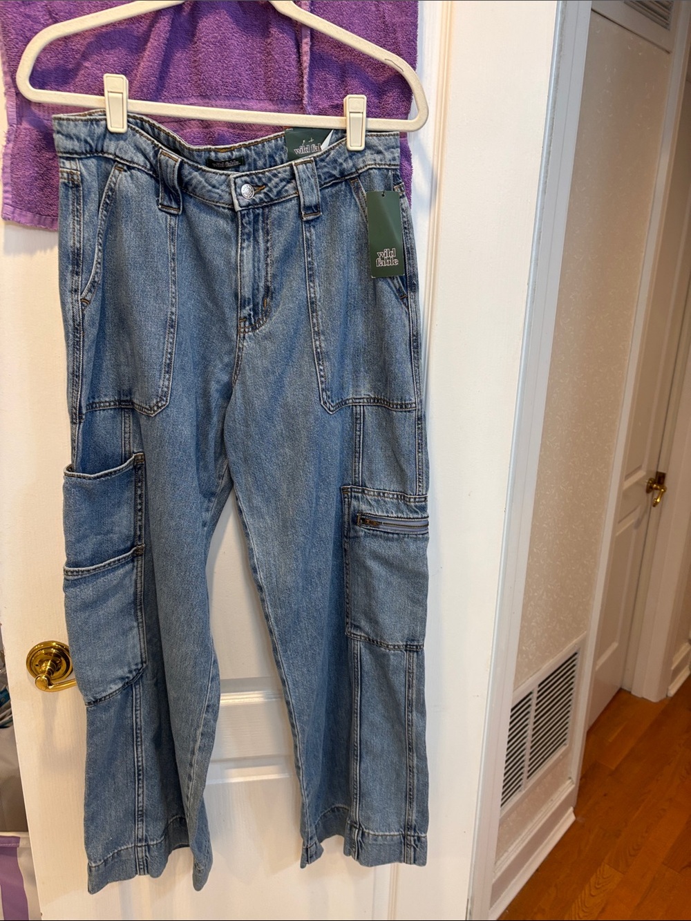 NWT wild fable Light Blue Cargo Jeans